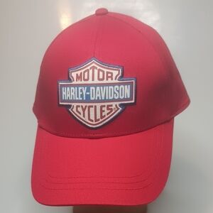 Harley-Davidson Vibrant Red Adjustable Hat.